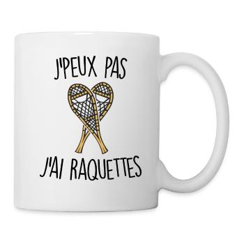 Je suis une raquettes - Mug blanc - blanc - Droite