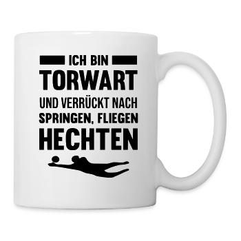 Torwart oder Torhüter - Tasse - Weiß - Rechts