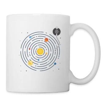 Musique Système solaire Cadeau vinyle - Mug blanc - blanc - Droite