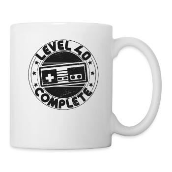 Level 40 Complete 40 Birthday Gift - Mug - white - Right