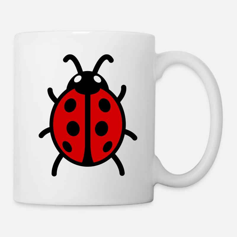 Marienkäfer - Tasse - Weiß