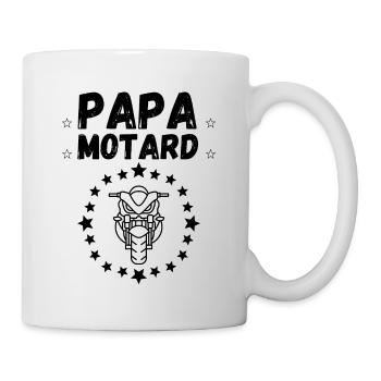 papa motard - Mug blanc - blanc - Droite
