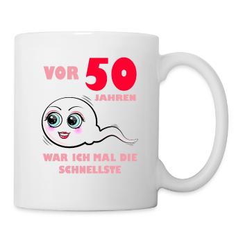 50 Geburtstag Frauen 1971 Jahrgang 50. Jubiläum - Tasse - Weiß - Rechts