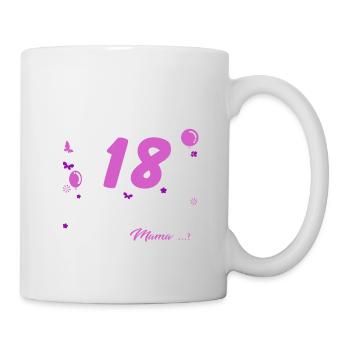 18 Geburtstag Mädchen Geschenk lustig 18. Ehrentag - Tasse - Weiß - Rechts