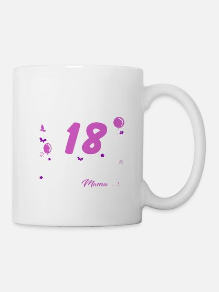 18 Geburtstag Mädchen Geschenk lustig 18. Ehrentag - Tasse - Weiß