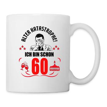 60. Geburtstag Mann Geschenk lustig Geburtstag 60 - Tasse - Weiß - Rechts