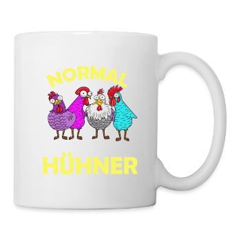 lustige Landwirt Hühnerliebhaber Bauernhof Sprüche - Tasse - Weiß - Rechts