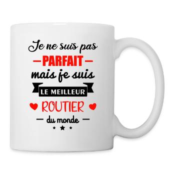 Pas parfait routier,idée cadeau chauffeur routier - Mug blanc - blanc - Droite