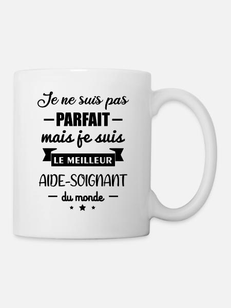 Pas parfait aide soignant, cadeau aide-soignant - Mug blanc - blanc