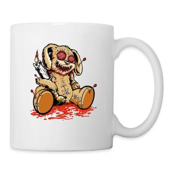 Niedliche Voodoo-Teddybär-Puppen Gruselige - Tasse - Weiß - Rechts