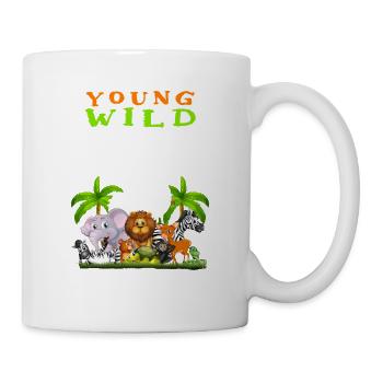 3ème anniversaire pour trois ans enfants dinosaures - Mug blanc - blanc - Droite