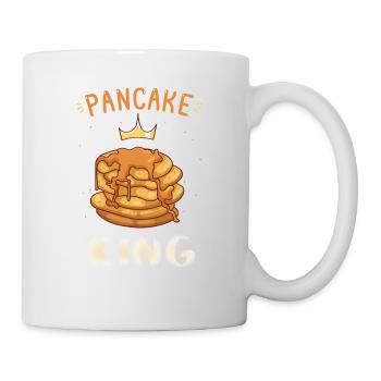 Pancake King Foodies Sweet Dish Crown - Tasse - Weiß - Rechts