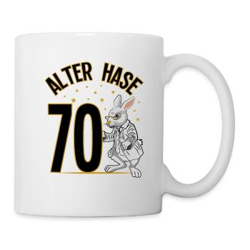 70 Geburtstag Geschenke lustig 70. Geburtstag Mann - Tasse - Weiß - Rechts