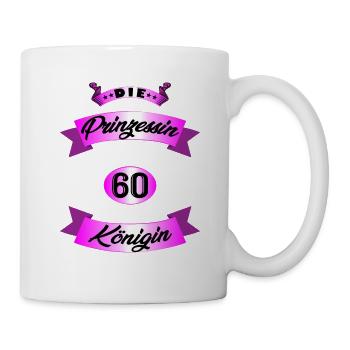 60 Geburtstag Frauen Geschenk 60 Jahre Geburtstag - Tasse - Weiß - Rechts