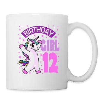 12. Geburtstag Mädchen Geschenk 12 Jahre - Tasse - Weiß - Rechts