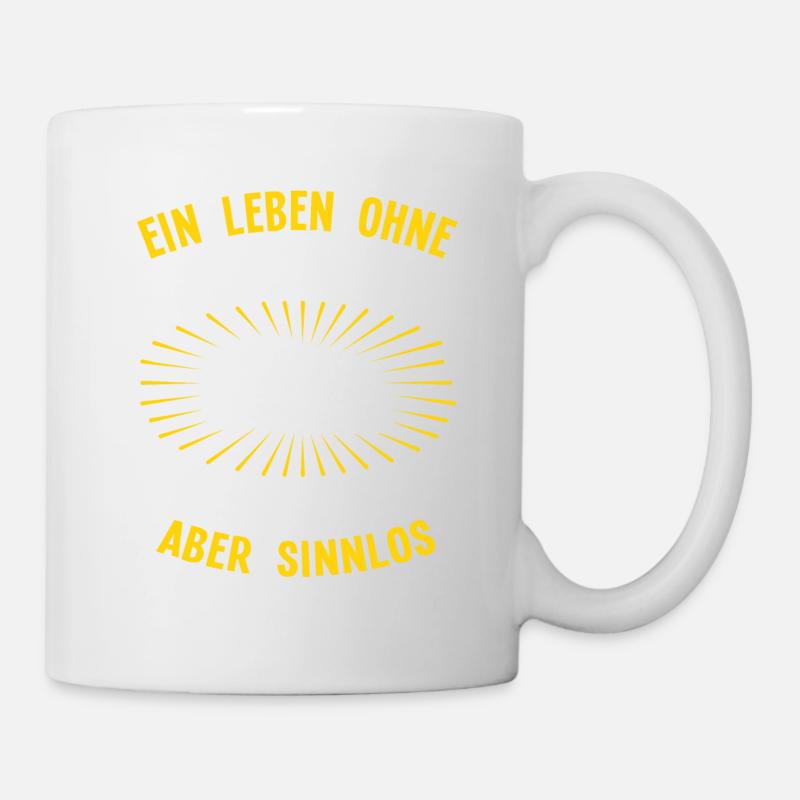 Hobbygärtner Rasenroboter Rasenmähroboter Humor - Tasse - Weiß