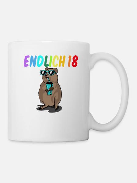 18 Geburtstag Fun Geschenk lustig 18. Ehrentag - Tasse - Weiß