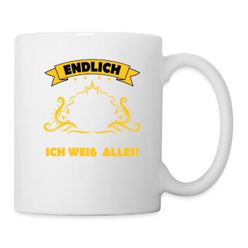 25 Geburtstag Mädchen Junge Fun Geschenk lustig - Tasse - Weiß - Rechts