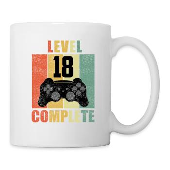 18 Geburtstag 18 Jahre Geschenk lustig 18 Jubiläum - Tasse - Weiß - Rechts