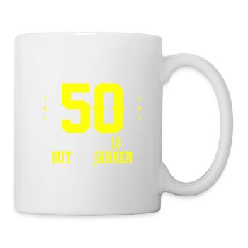 50 Geburtstag Geschenk lustig 50. Jubiläum Humor - Tasse - Weiß - Rechts