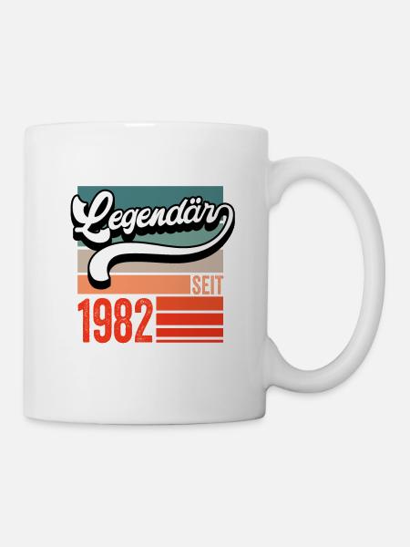 40 Geburtstag Geschenkidee Baujahr 1982 lustig - Tasse - Weiß