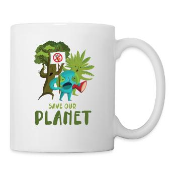 Sauvez notre planète design pour le - Mug blanc - blanc - Droite