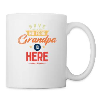 Haben Sie Keine Angst, Opa Ist Hier Vintage Design - Tasse - Weiß - Rechts