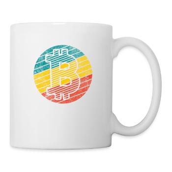 Blockchain B Retro-design pour les investisseurs crypto - Mug blanc - blanc - Droite