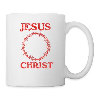 Jesus Christus Hat Gott An Die Erste Stelle - Tasse - Weiß - Rechts
