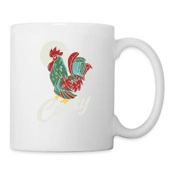Snooty rooster design For chicken lovers - Mug - white - Right