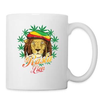 Rasta Lion Reggae Style Design For Reggae Music - Mug - white - Right