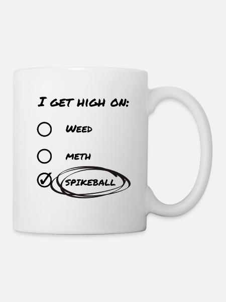 Geschenk lustiger Spikeball-Humor-Fan-Spieler - Tasse - Weiß