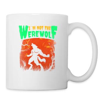 Je ne suis pas le design de loup-garou pour - Mug blanc - blanc - Droite