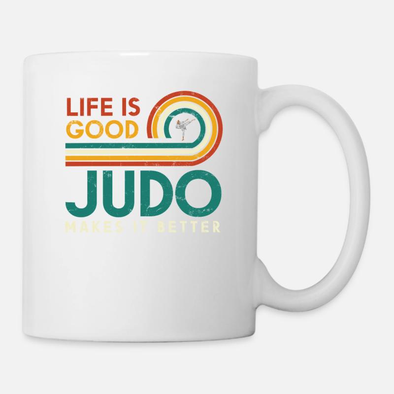 Life is good, judo makes it better - Mug - white