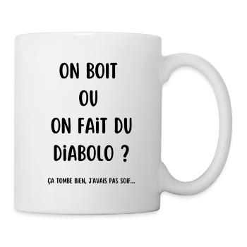 Cadeau humour diabolo cirque passion drôle - Mug blanc - blanc - Droite