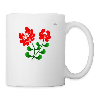 Red folk design #5 - Mug - white - Right