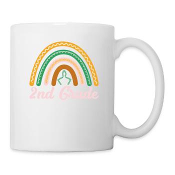 2nd class Leopard Rainbow Design for students and - Mug - white - Right