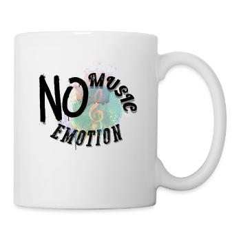 No music no emotion - Mug blanc - blanc - Droite