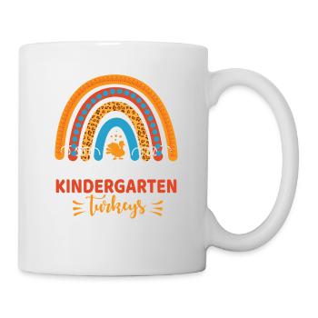 Thanks for my kindergarten turkey for teachers - Mug - white - Right