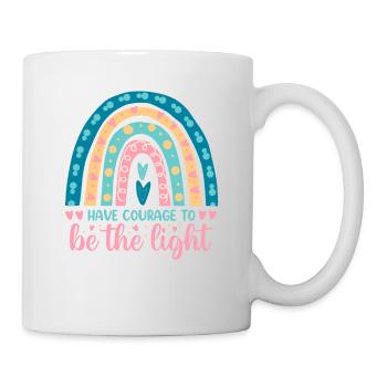 Ayez le courage de concevoir des luminaires pour les chrétiens - Mug blanc - blanc - Droite