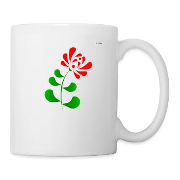 Red folk art #4 - Mug - white - Right