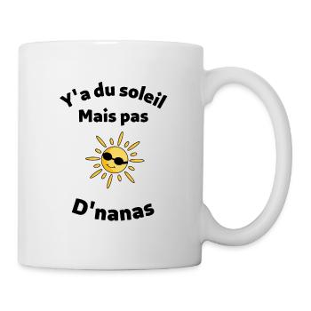 Il y a du soleil mais pas de nanas - Mug blanc - blanc - Droite