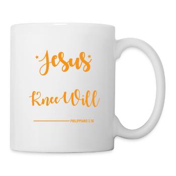 Par le nom de Jésus, tous les genoux se plieront - Mug blanc - blanc - Droite