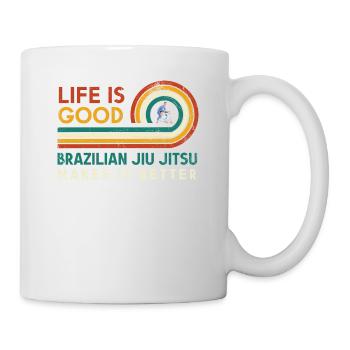 La vie est bonne Brésilien Jui Jitso Power - Mug blanc - blanc - Droite