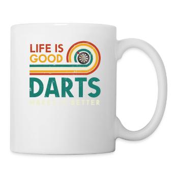 Life Is Good Darts Makes It A Better One - Mug - white - Right