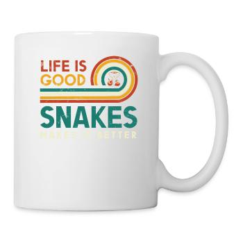 La vie est belle, les serpents la rendent meilleure pour - Mug blanc - blanc - Droite