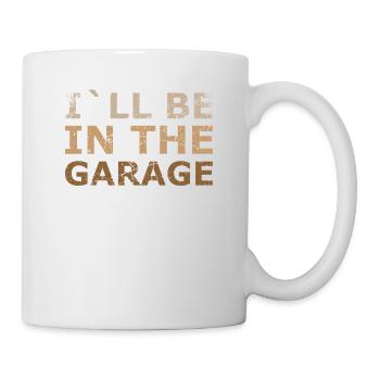 Je serai dans la conception de garage pour la mécanique - Mug blanc - blanc - Droite