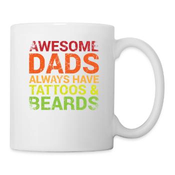 Great Fathers Always Have Tattoos And Beards - Mug - white - Right