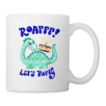 Dino. Happy Birthday - Mug - white - Right
