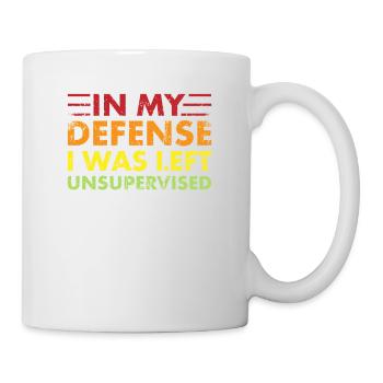 Rétro pour ma défense je suis devenu - Mug blanc - blanc - Droite